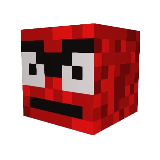 oranelia Minecraft avatar head, 3D render