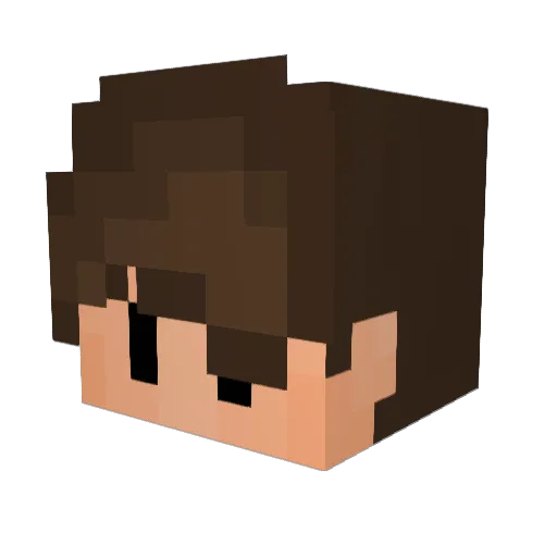 orange_3260 Minecraft avatar head, 3D render