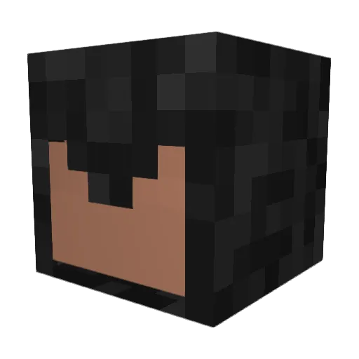 orange_soviet Minecraft avatar head, 3D render