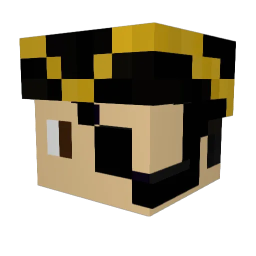 orange_sssoda Minecraft avatar head, 3D render