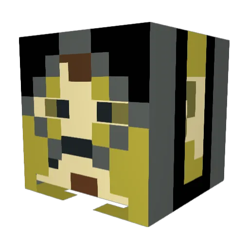 orangeade46 Minecraft avatar head, 3D render