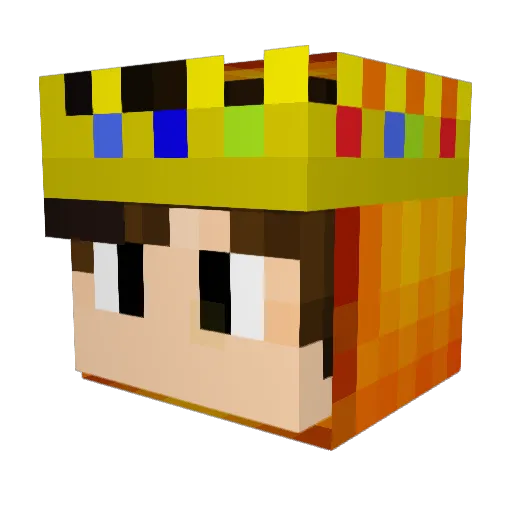 orangeboyy002 Minecraft avatar head, 3D render
