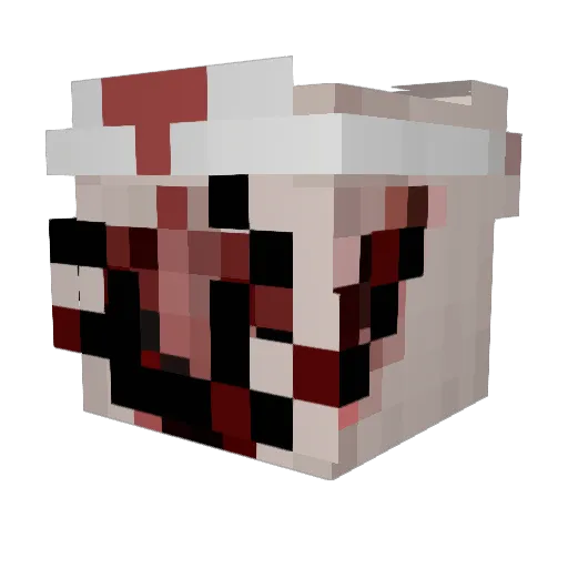 orangedolfin Minecraft avatar head, 3D render