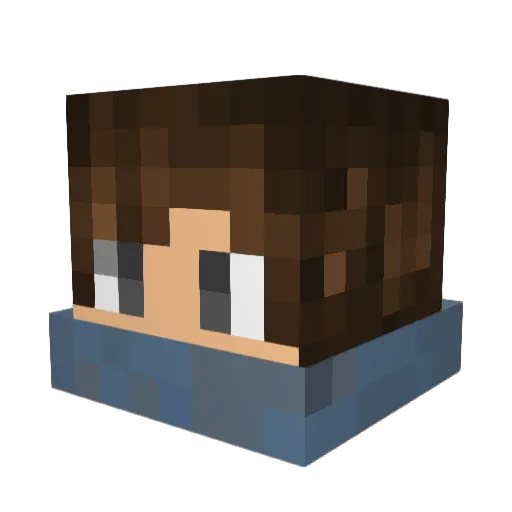orangeee1234 Minecraft avatar head, 3D render