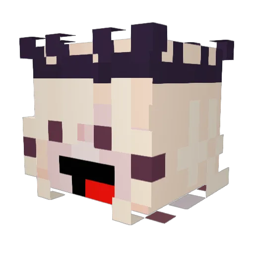 orangeegecko Minecraft avatar head, 3D render