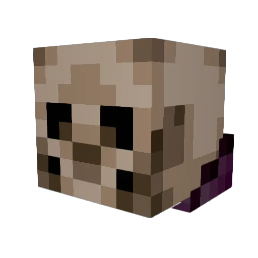 orangefoxxx Minecraft avatar head, 3D render