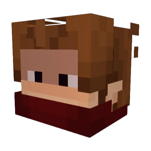 orangejuice777 Minecraft avatar head, 3D render