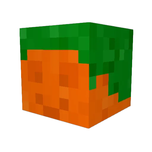 orangeman234 Minecraft avatar head, 3D render