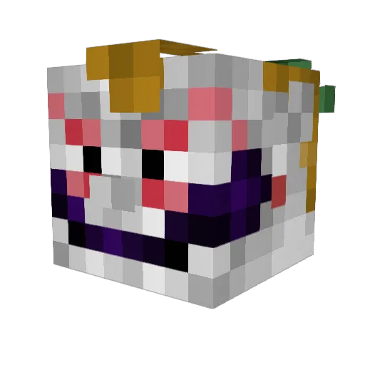 orangemist Minecraft avatar head, 3D render