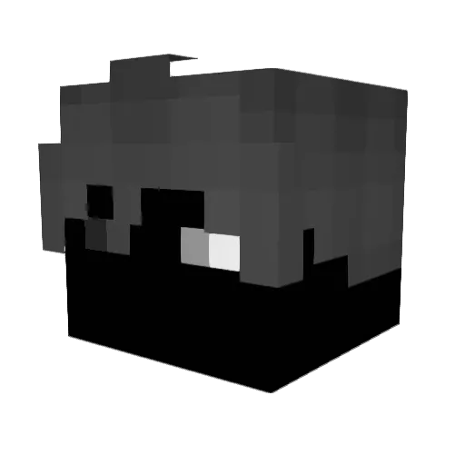 orangemound95 Minecraft avatar head, 3D render