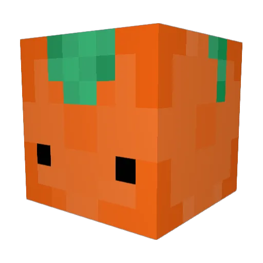 orangeperl Minecraft avatar head, 3D render