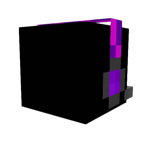 orangesidnys Minecraft avatar head, 3D render