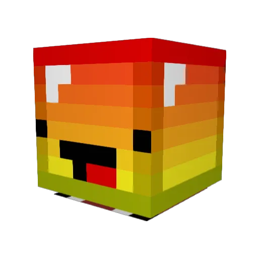 oranosh Minecraft avatar head, 3D render