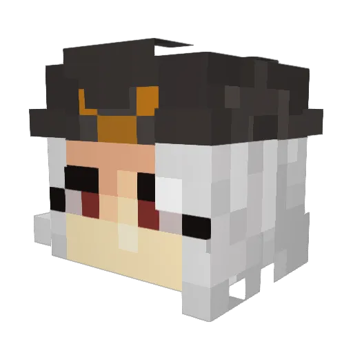 orastonefree Minecraft avatar head, 3D render