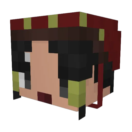 oratti Minecraft avatar head, 3D render