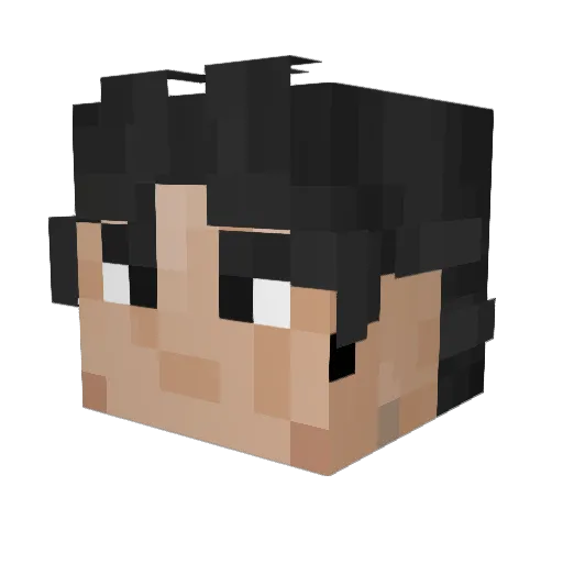oravakala Minecraft avatar head, 3D render