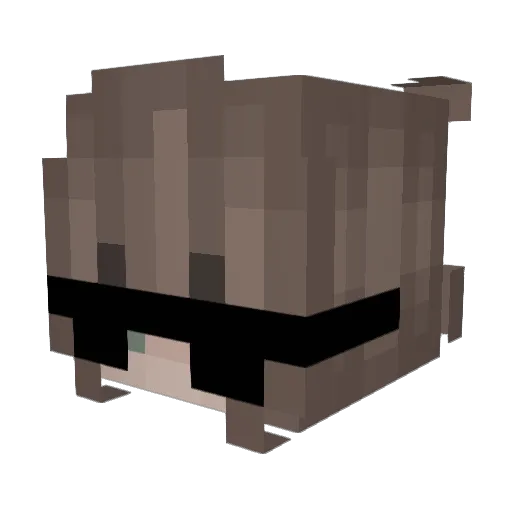 orba7r0n Minecraft avatar head, 3D render