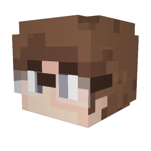 orbett Minecraft avatar head, 3D render