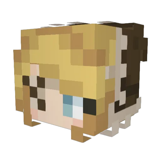 orbieez Minecraft avatar head, 3D render