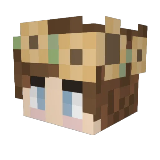 orbitingevan Minecraft avatar head, 3D render