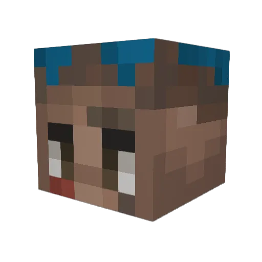 orbyMC Minecraft avatar head, 3D render