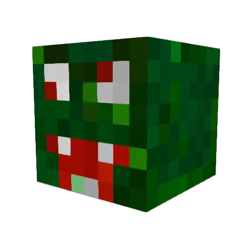 orch3001 Minecraft avatar head, 3D render