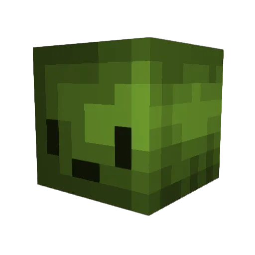 orchidacea Minecraft avatar head, 3D render