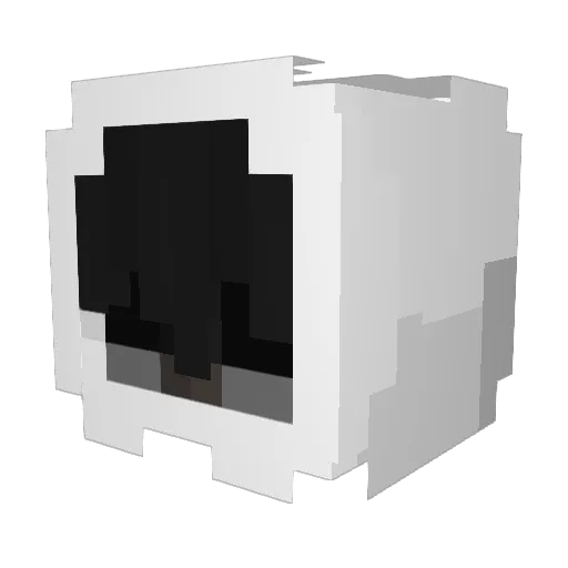 orcori Minecraft avatar head, 3D render