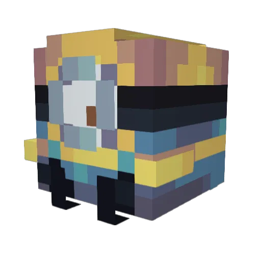 oreGODsama Minecraft avatar head, 3D render