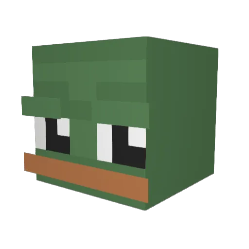 oreidotiro Minecraft avatar head, 3D render