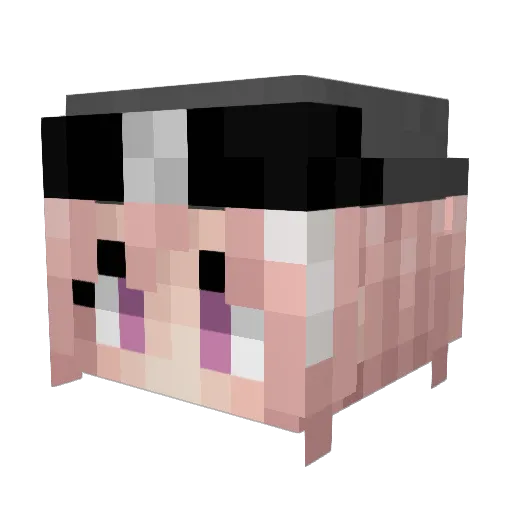 orellit Minecraft avatar head, 3D render