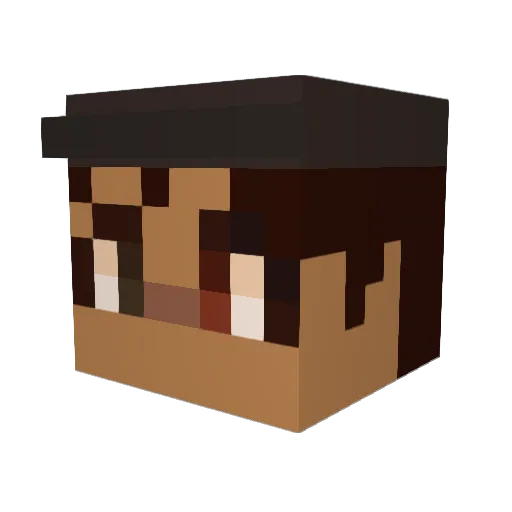 orelsmoral Minecraft avatar head, 3D render