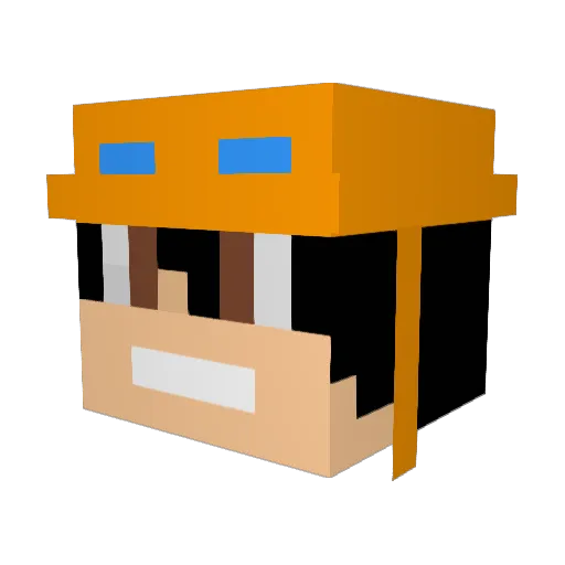 oreltwito5 Minecraft avatar head, 3D render