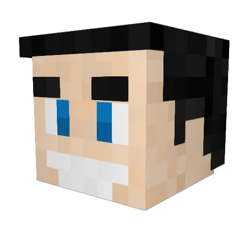 orenji12341 Minecraft avatar head, 3D render