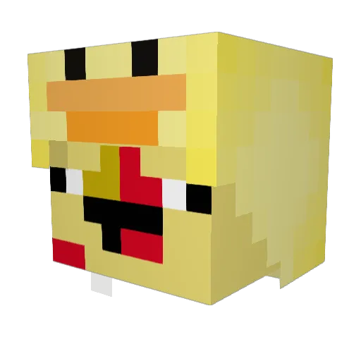 orenkupp Minecraft avatar head, 3D render