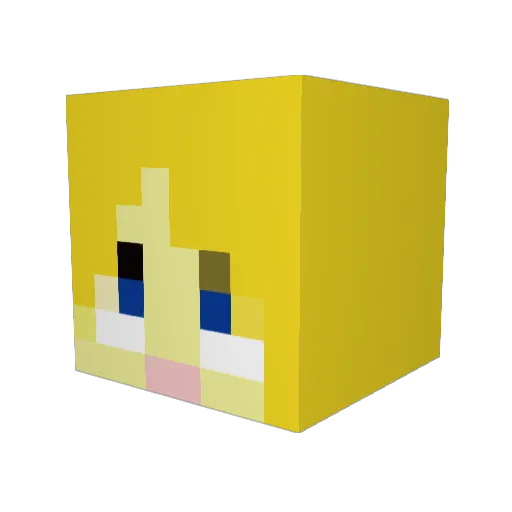 orenn01 Minecraft avatar head, 3D render