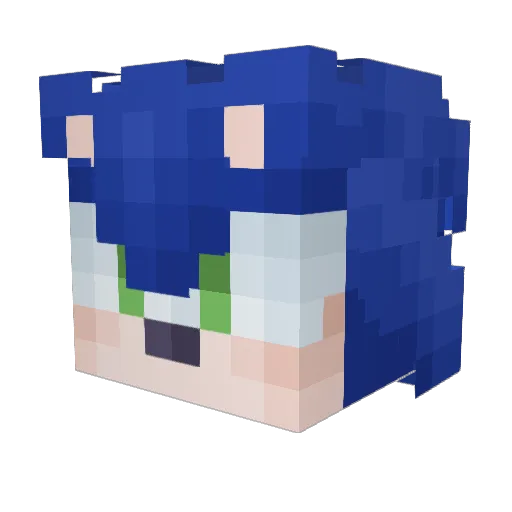 orenssss Minecraft avatar head, 3D render