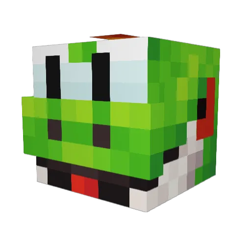 oreo20189 Minecraft avatar head, 3D render