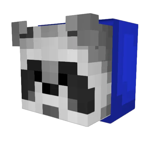 oreo_kzz Minecraft avatar head, 3D render