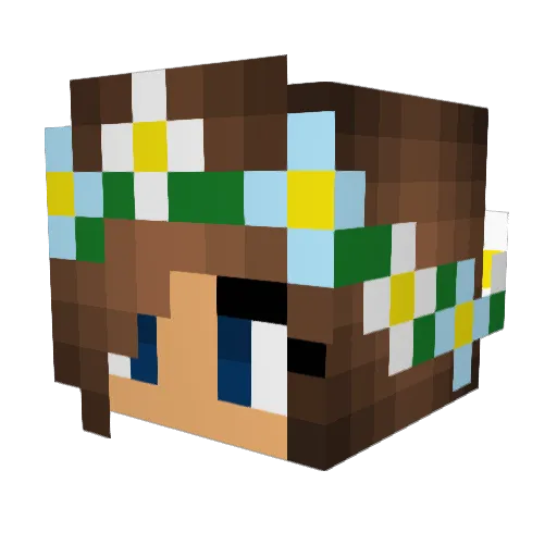 oreolover162 Minecraft avatar head, 3D render