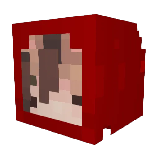oreonatalie Minecraft avatar head, 3D render