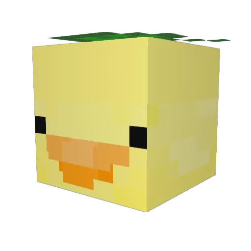oreonuggets Minecraft avatar head, 3D render