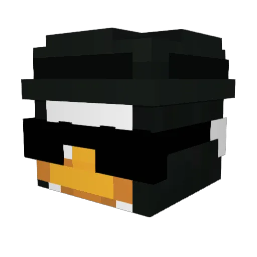 oreopal Minecraft avatar head, 3D render