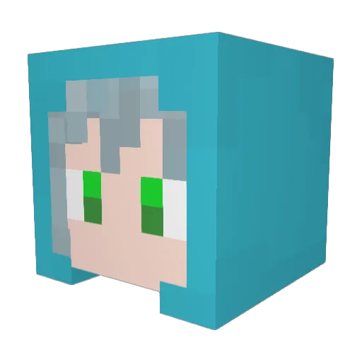 oreoreo49 Minecraft avatar head, 3D render