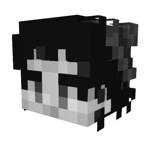 organa11 Minecraft avatar head, 3D render