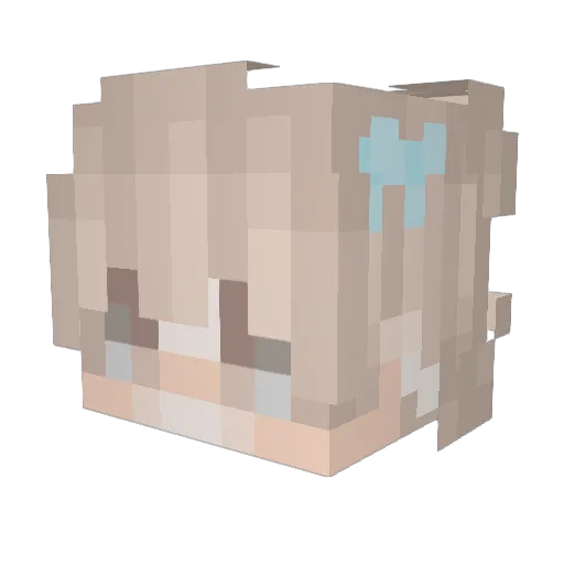 organfort Minecraft avatar head, 3D render