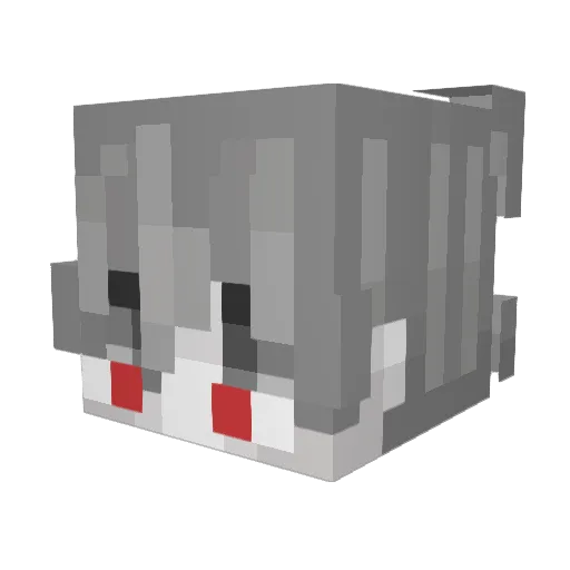 organizedroom Minecraft avatar head, 3D render