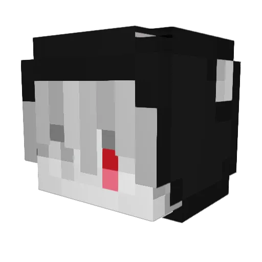 orgito Minecraft avatar head, 3D render
