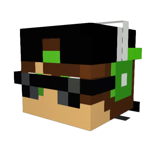 orh236 Minecraft avatar head, 3D render
