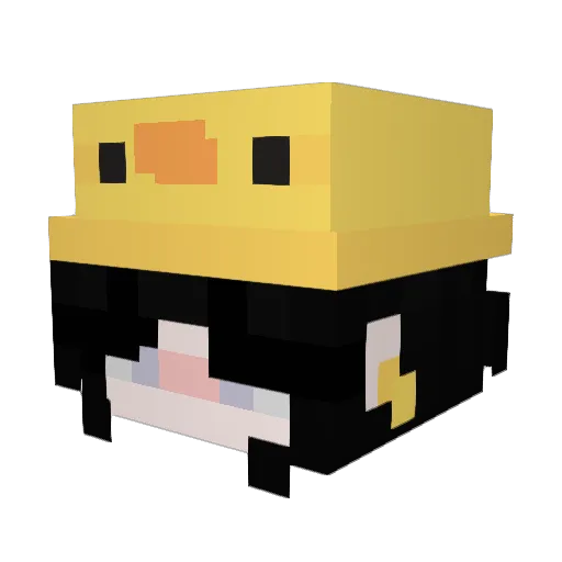 ori0012 Minecraft avatar head, 3D render